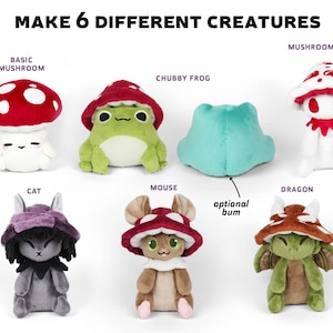 Peluche Mignonne Extraterrestre - Biscuit Café Champignon - 31-50 Cm - Câlin Doux - Certification 3C