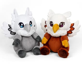 Hippogriff Plush Stuffed Animal in Minky Faux Fur