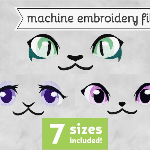 Farm Animal Eyes Machine Embroidery File Design for Plush 7 Etsy Canada