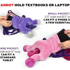 Unicorn Plush Backpack Sewing Pattern .pdf Tutorial Stuffed Animal image 6