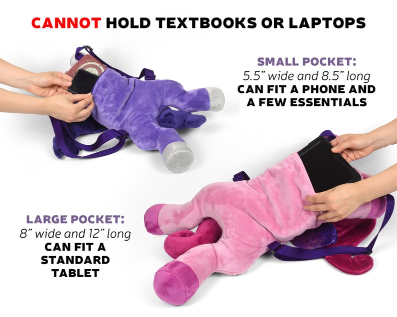 Unicorn Plush Backpack Sewing Pattern .pdf Tutorial Stuffed Animal image 6