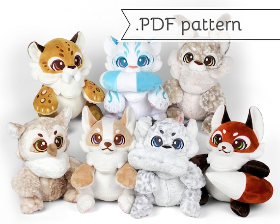 Slouchy Plush Sewing Pattern Murder Mittens Collection .pdf