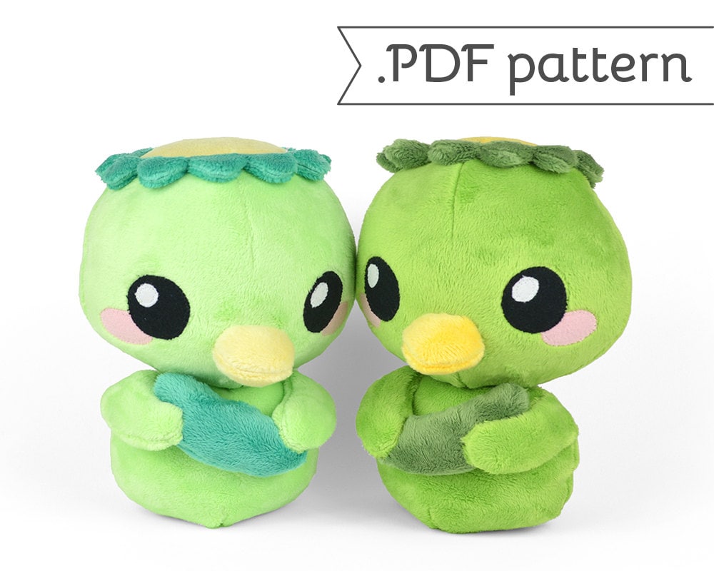 Kappa japanese Turtle Monster Plush .pdf Sewing Pattern -