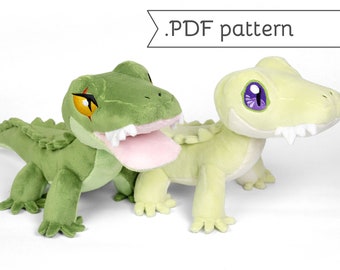 Patron de couture animal peluche caméléon .pdf Tutoriel Lézard -  Canada