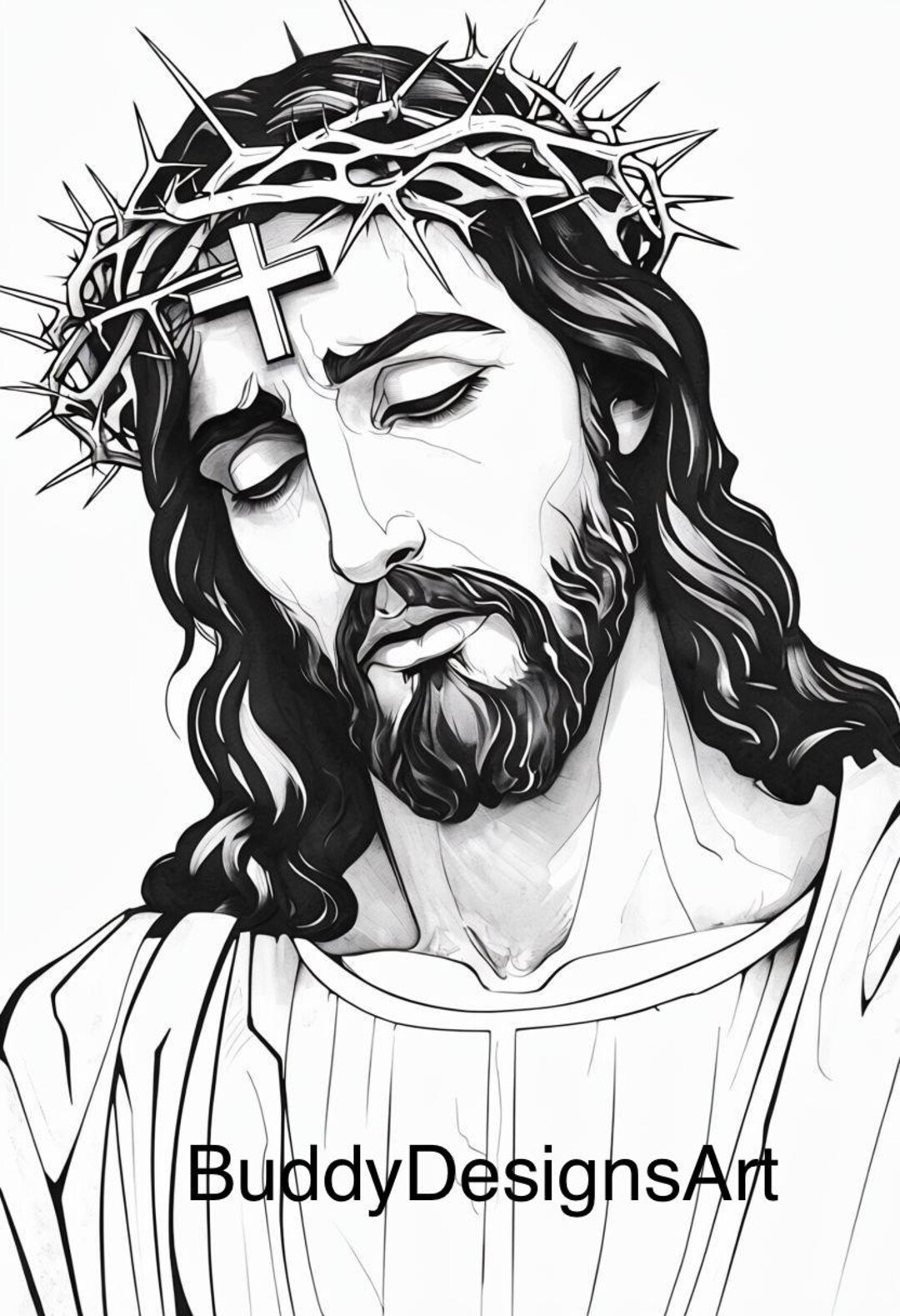 Jesus Easter Coloring Page PNG Digital Download - Etsy