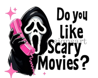 scream ghost face design PNG Digital Download