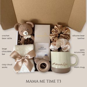 New Baby Gift Box Baby Shower Newborn Gift Basket, Gender Reveal Gift Set, New Mom First Pregnancy, Congrats New Parents, Prenatal Maternity Mama Me Time T3