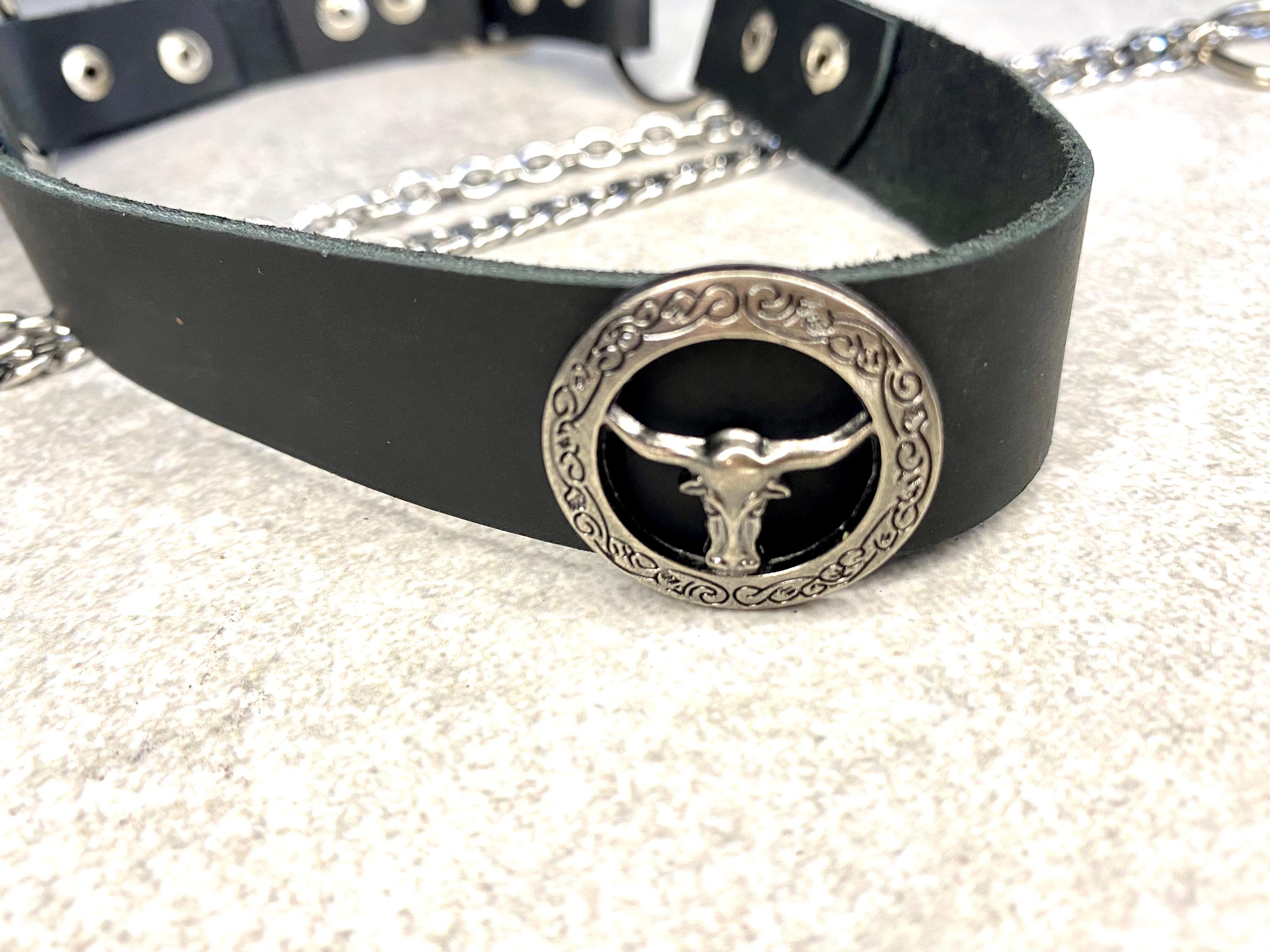 Gurtelschnalle Boucle de ceinture ovale Tête de loup Cowboy Western Cowgirl, Argent antique., Grand