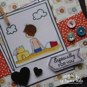 ESPECIALLY for YOU - Biglietto di auguri con tenero bambino in spiaggia