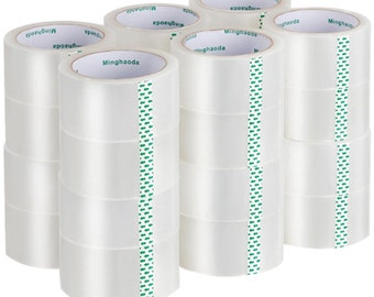 Nastro Da Imballaggio Trasparente 6 Rotoli &ndash; Larghezza 3&Prime; Lunghezza 110 Iarde &ndash; 2 MIL