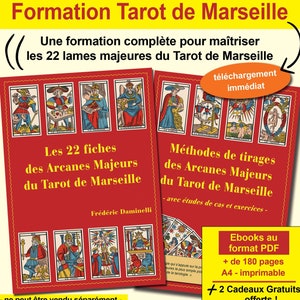 Ebooks Tarot de Marseille français : formation complète aux 22 arcanes majeurs