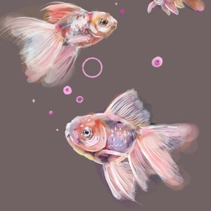 Goldfish at Dawn, print, 8&quot;x10&quot;