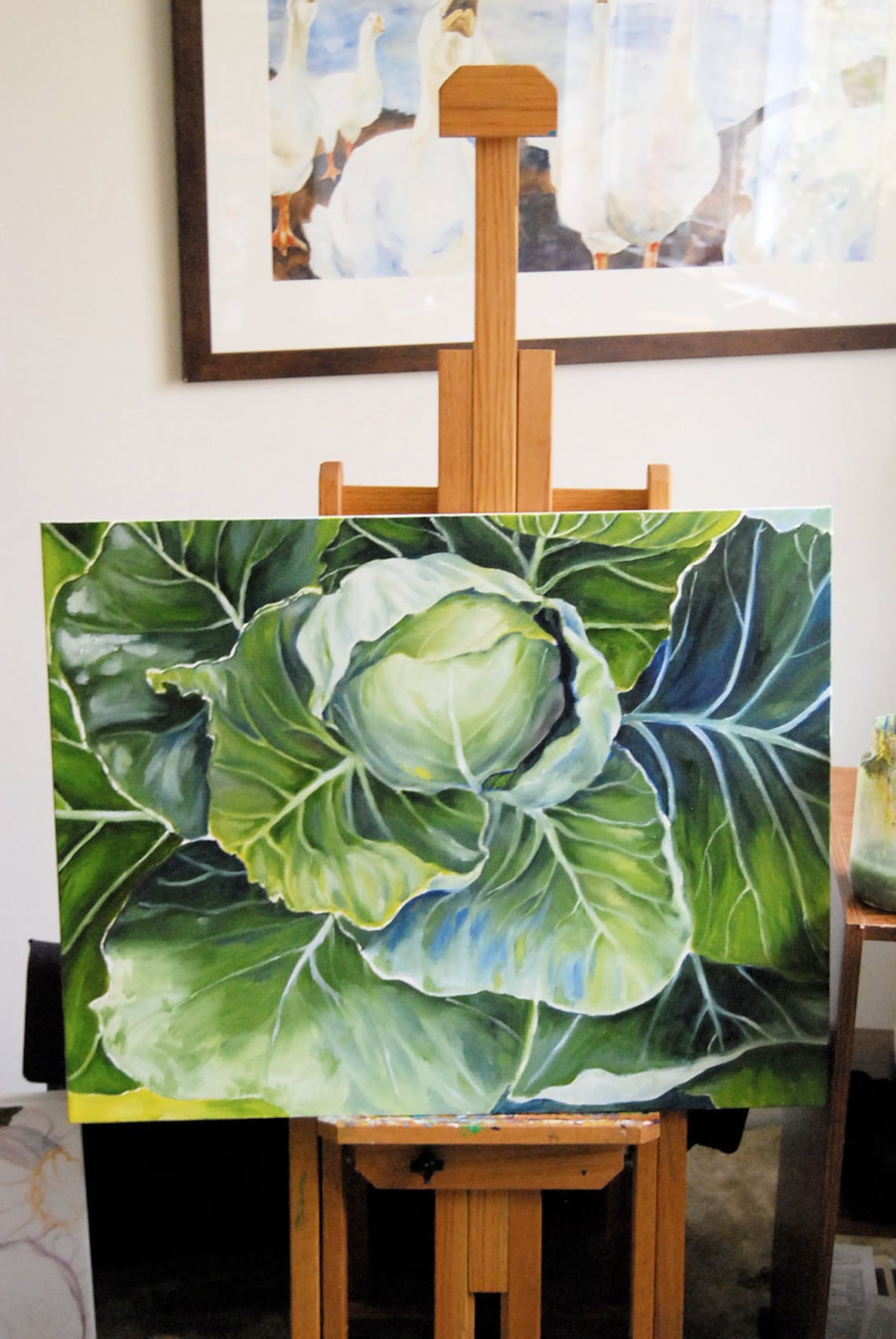 Oil Painting Original Painting Cabbage Large Painting Etsy