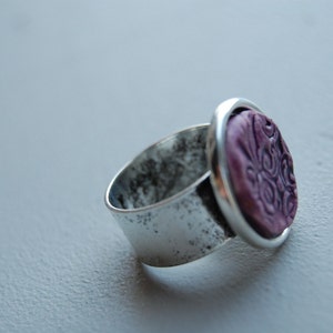 purple vintage garden ring image 2