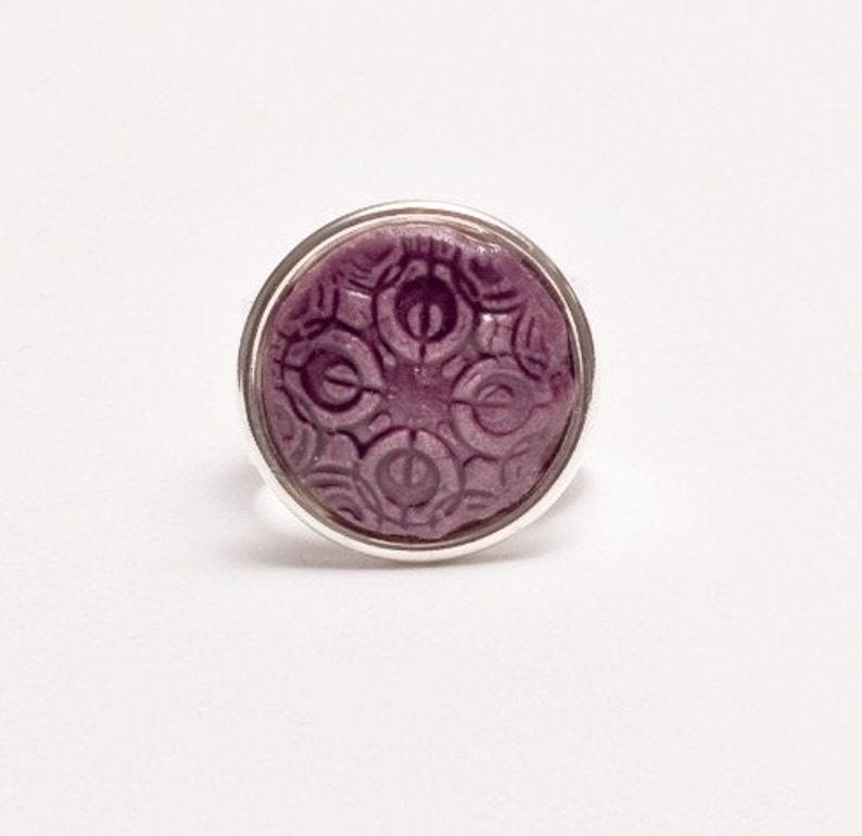 purple vintage garden ring image 1