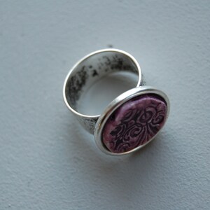 purple vintage garden ring image 4