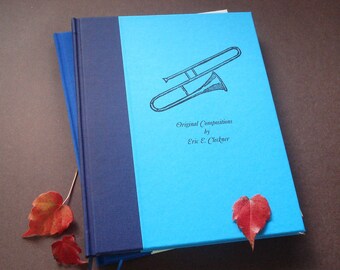 Music Lover's Diary · Composer's Diary · Musician's Journal· Music Diary · Custom Book for Musicians · Gift for Music Lover · Musican's Gift