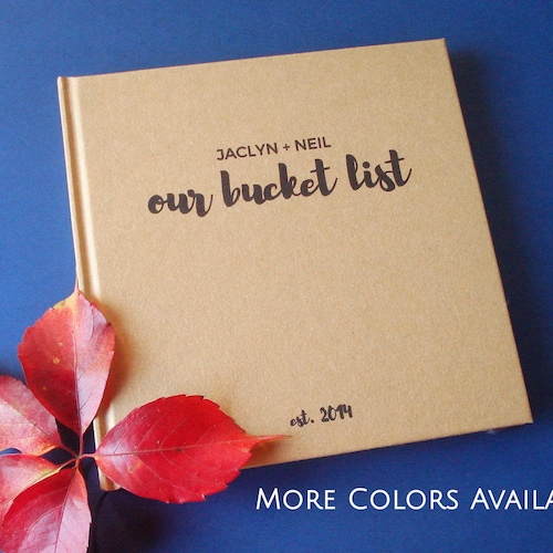 Custom Our Bucket List Journal Gift Book for the Couple Etsy
