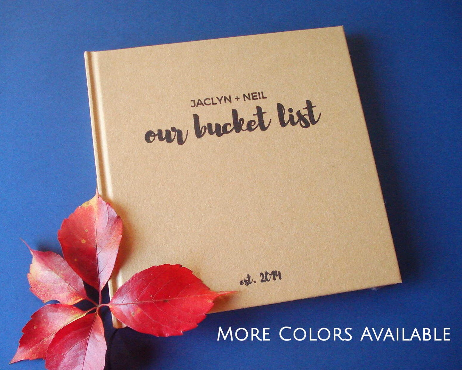 FREE SHIPPING Our Bucket List Book Gift Custom 1st Wedding Etsy