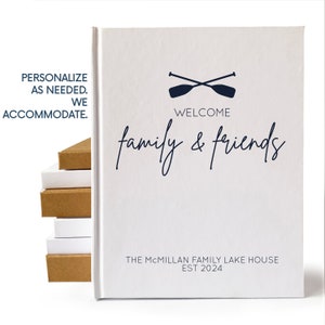 Lake House Guest Book for Airbnb Vacation Rental · Personalized Cabin Gift  & Decor · New Home Gift