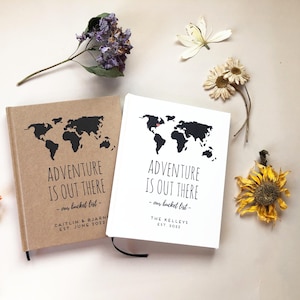 Personalized Travel Journal for Couples · Custom Paper Anniversary Gift · Add a Meaningful Dedication to Inside Cover · 100 or 200 pgs image 11