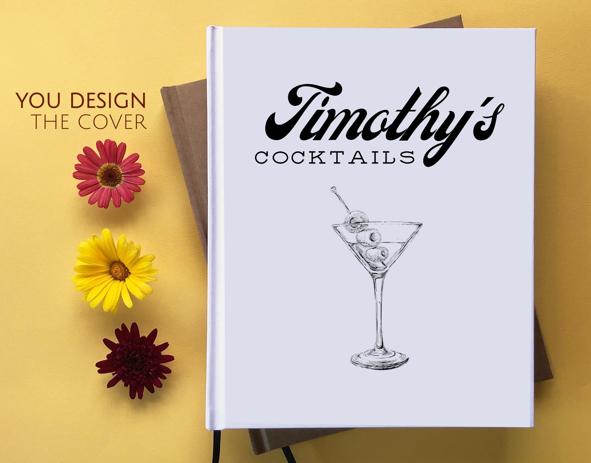 Custom Cocktail Recipe Book Journal Cocktail Party Drink pic