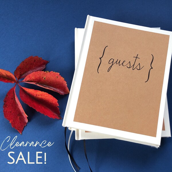 Leather Guest Book Etsy