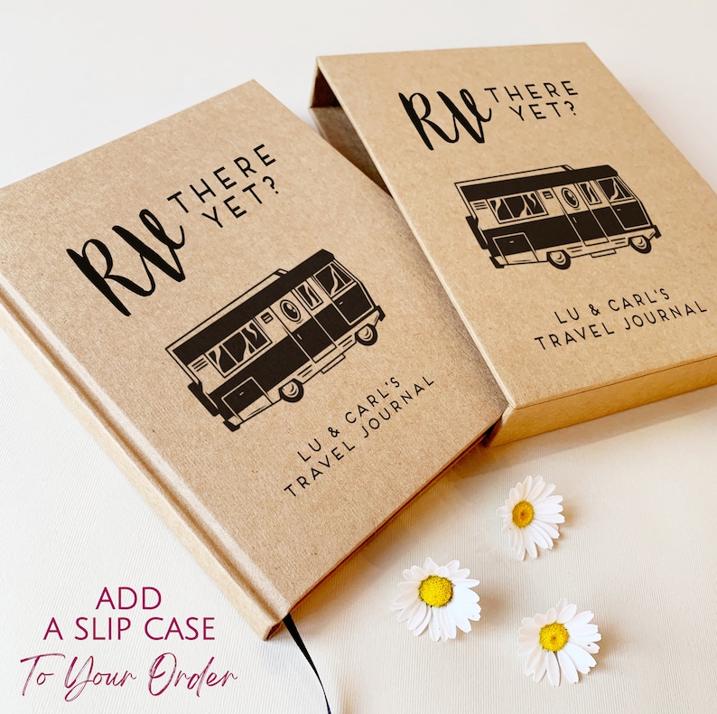 Custom RV Travel Journal | RV There Yet? | Retirement Camping Gift for Men, Him, for Mom, Dad | RV Accessories Decor | Camper Notebook