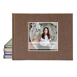 Bar Mitzvah Party Guest Book · Personalized Bat Mitzvah Gift · Jewish Celebration Decor · Keepsake Idea for Event Planners
