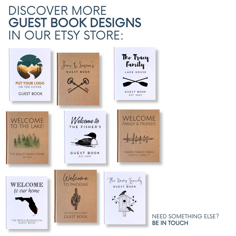 Lake House Guest Book for Airbnb Vacation Rental · Personalized Cabin Gift  & Decor · New Home Gift