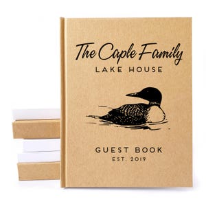 Custom Vacation Home Guest Book · New Home Gift Decor · Welcome Book for Airbnb Rental House · Visitor Sign In · Beach Condo, Lake House