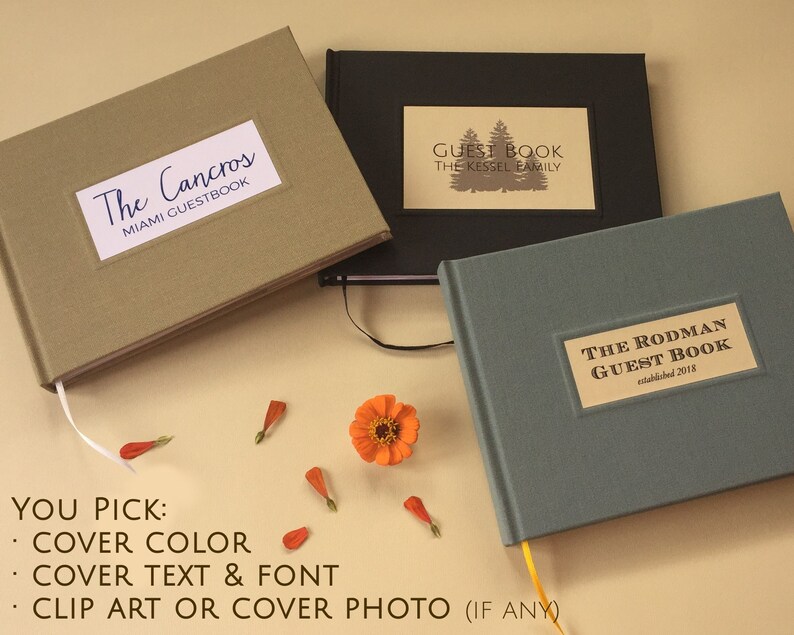 FREE SHIPPING Custom Vacation Home Guest Book Gift for New Etsy