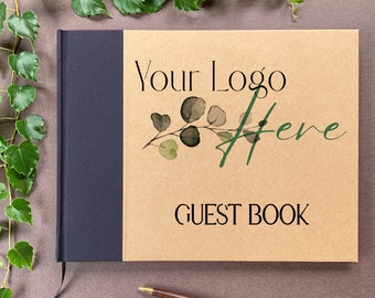 Custom Vacation Home Guest Book · Logo on Cover · Welcome Book for Airbnb Rental · Lake House, Beach Condo, Mountain Cabin · STR Decor