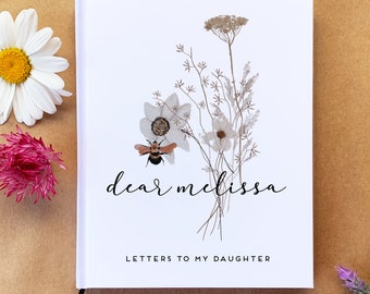 Letters To My Daughter Journal · Custom Birthday Letters Gift Book for Her · Dear Daughter · Baby Memory Book Girl · As You Grow Keepsake