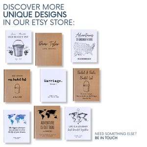 Personalized Travel Journal for Couples · Custom Paper Anniversary Gift · Add a Meaningful Dedication to Inside Cover · 100 or 200 pgs image 10
