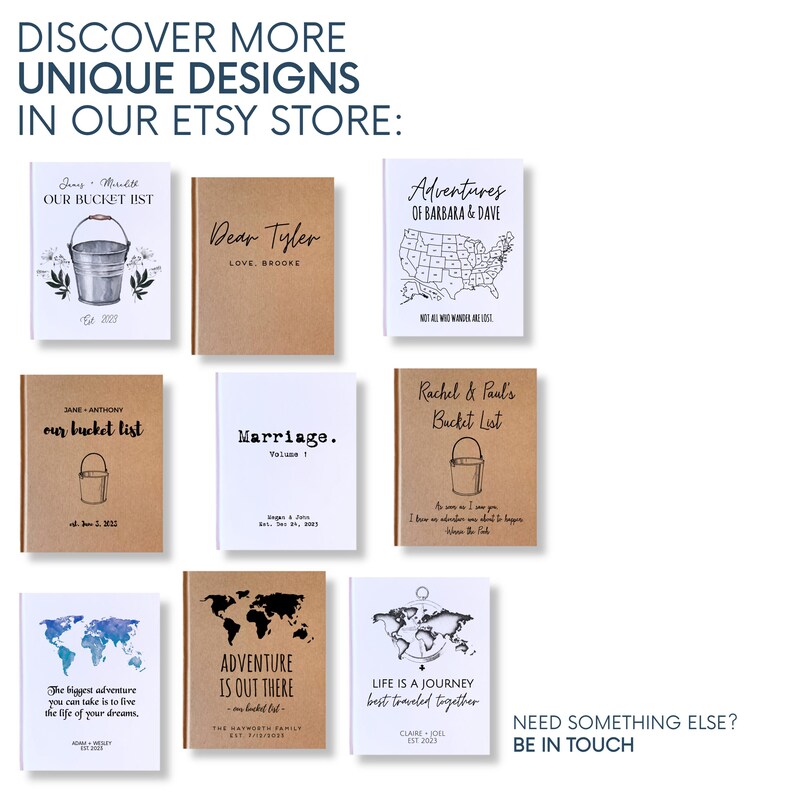 Personalized Travel Journal for Couples · Custom Paper Anniversary Gift · Add a Meaningful Dedication to Inside Cover · 100 or 200 pgs image 10