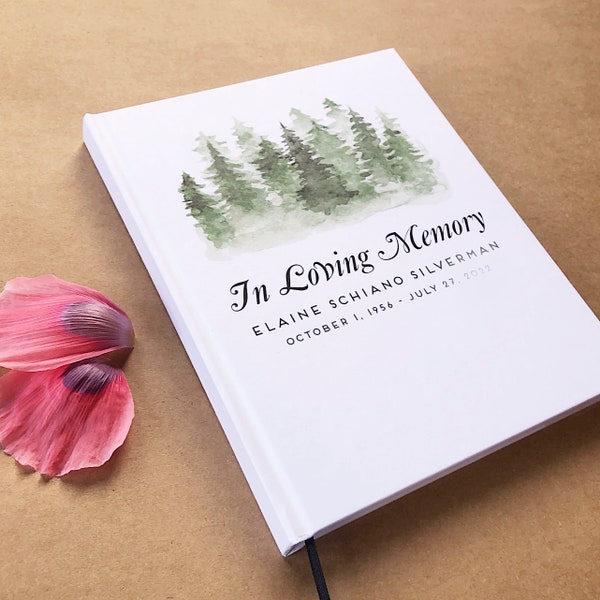 Bereavement Grief Journal | Personalized Condolence Book | In Loving Memory Gift | Keepsake for Funeral