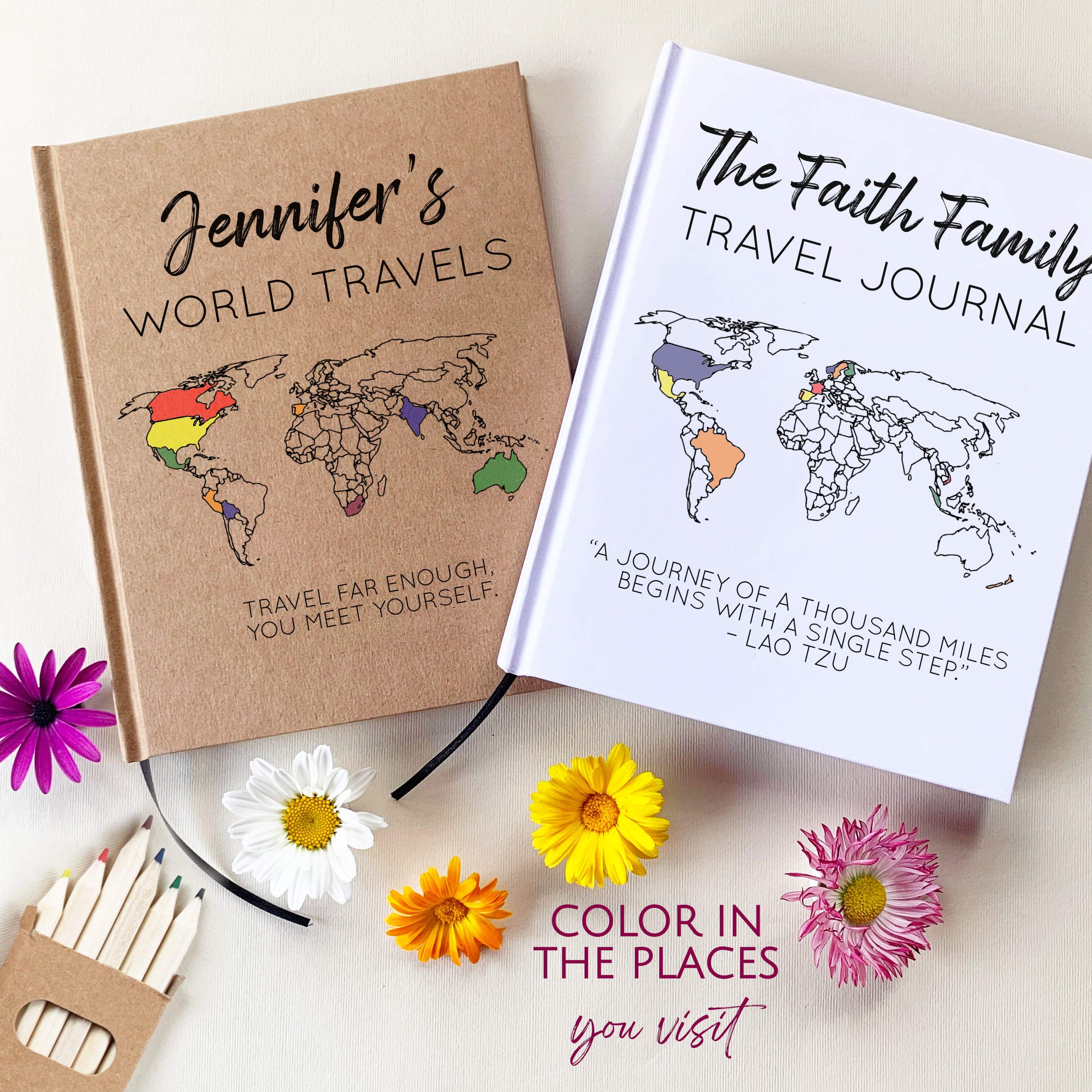 Places Traveled Couples Book, Traveller Diary, Couples Journal