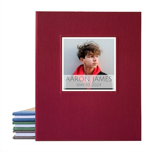 Custom Bar Mitzvah Photo Booth Album · Scrapbook · Gift for Teenage Boy or Girl · Bat Mitzvah Party Decor
