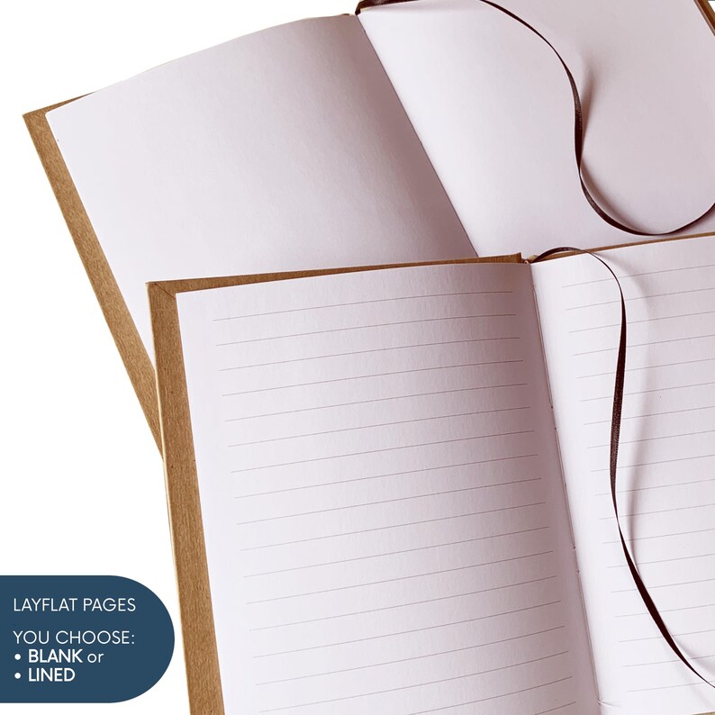 Personalized Travel Journal for Couples · Custom Paper Anniversary Gift · Add a Meaningful Dedication to Inside Cover · 100 or 200 pgs image 4