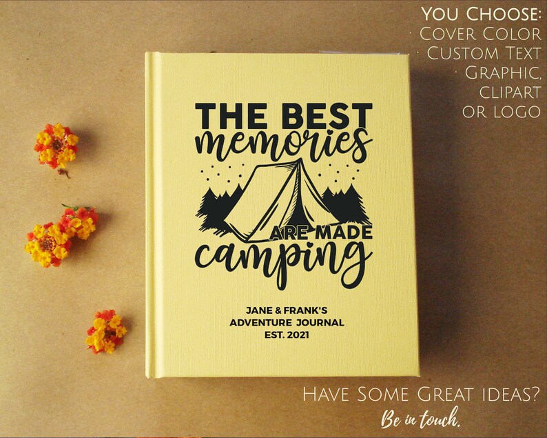 FREE SHIPPING Custom Camping Journal Camping Adventure Etsy