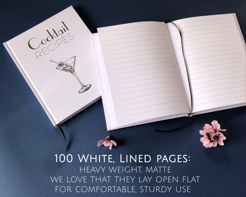 FREE SHIPPING Cocktail Recipe Book Gift for Him Cocktail Etsy