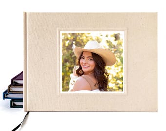 Personalized Graduation Party Guest Book • Class of 2026 Memory Book • Senior Photo On Cover