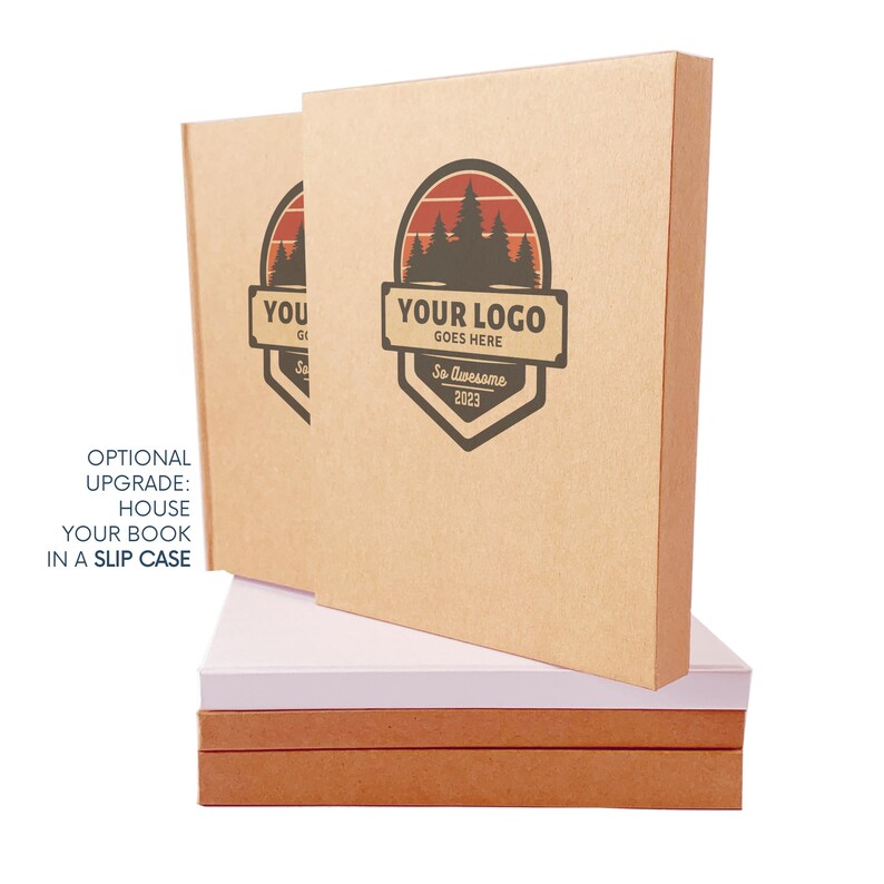 Custom Vacation Home Guest Book · Your Logo on Cover · Rental Cottage Welcome Book & Decor · Realtor Closing Gift