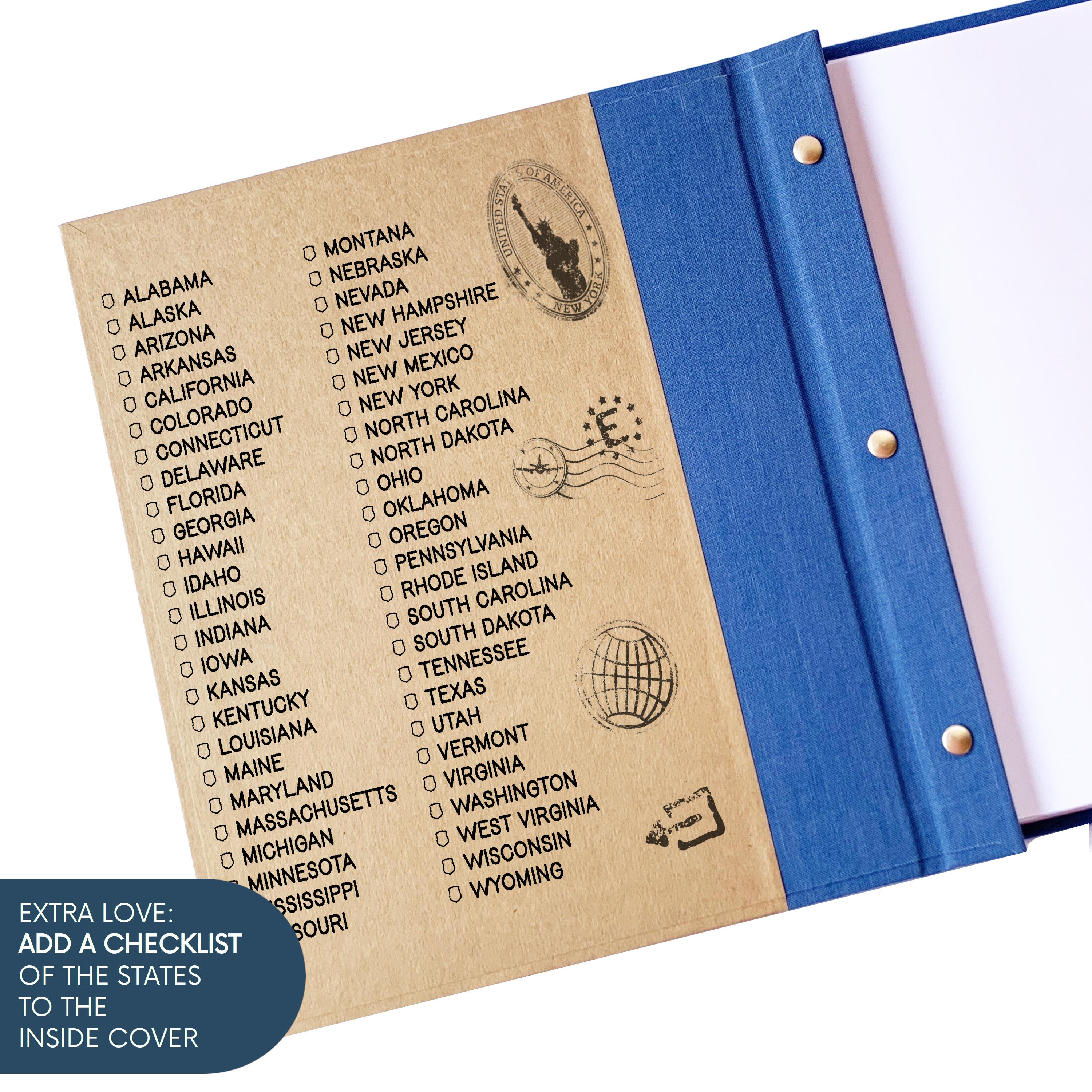 Custom Travel Scrapbook for Kids & Teens · Removable Pages ...