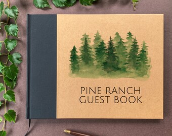 Custom Guest Book · Vacation Rental Welcome Book · Personalized Gift Decor for Lake House, Beach Condo, Mountain Cabin