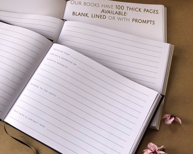 FREE SHIPPING Personalized Vacation Home Guest Book Etsy