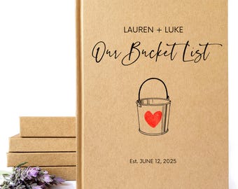 Our Bucket List Travel Journal · 1st Anniversary Book Gift · Travel Gift for Couples · Best Engagement Gift Box
