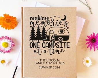 Custom RV Camping Travel Journal · Family Camping Gift of Travel Essentials · Unique RV Accessories for Inside