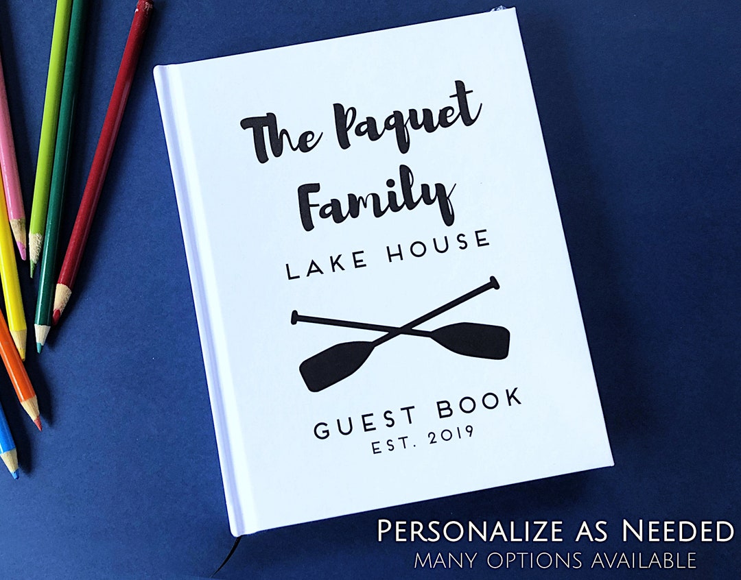 Custom Lake House Guest Book Gift for New Vacation Home Etsy